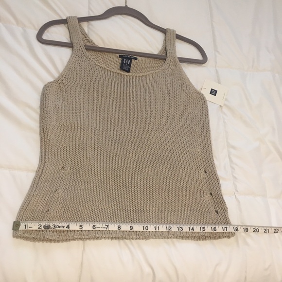 New Gap knitted stretch linen tank - Picture 5 of 9